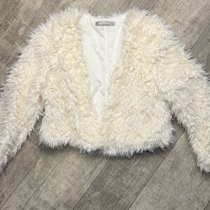 Potter's Pot Cream Faux Fur Jacket